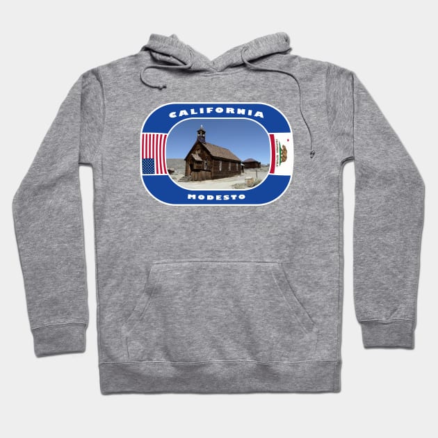 California, Modesto City, USA Hoodie by DeluxDesign